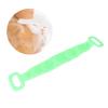 Back Scrubber with Handle, Double Sided Silicone Body Brush for Shower, Portable Exfoliating Back Cleaning Strap Back Scratcher Bath Shower Body Wash (Green) view 2