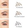 3 Pack of Waterproof Eyebrow Pencil,Professional Makeup Micro Brow Pencil,Brow Kit with Eyebrow Brush and Razor,Ultra-Fine Mechanical Pencil (Black) view 3