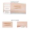 3 Pack of Waterproof Eyebrow Pencil,Professional Makeup Micro Brow Pencil,Brow Kit with Eyebrow Brush and Razor,Ultra-Fine Mechanical Pencil (Black) view 4