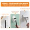 4pcs Paste Hook Bathroom Supplies Shower Shaver Hooks Bathing Hook Shower Razor Holder Rack Plastic Razor Holder Self Adhesive Shaver Hanger Razor Holder for Shower Wall view 2