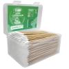 600 PCS Gun Cleaning Swabs - 6" Lint-Free Long Cotton Swabs Bamboo Handle, Precision Firearm Maintenance Kit Electronics Instruments, Professional Supplies with Reusable Storage Case view 1