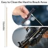 600 PCS Gun Cleaning Swabs - 6" Lint-Free Long Cotton Swabs Bamboo Handle, Precision Firearm Maintenance Kit Electronics Instruments, Professional Supplies with Reusable Storage Case view 2
