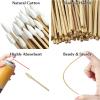 600 PCS Gun Cleaning Swabs - 6" Lint-Free Long Cotton Swabs Bamboo Handle, Precision Firearm Maintenance Kit Electronics Instruments, Professional Supplies with Reusable Storage Case view 3
