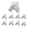 48 Pcs (24Pairs) White Cotton Gloves for Dry Hand Moisturizing Cosmetic Eczema Hand Spa and Coin Jewelry Inspection Soft, Breathable, Washable & Stretchy Cloth Checking Gloves,Serving Gloves view 1
