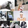 48 Pcs (24Pairs) White Cotton Gloves for Dry Hand Moisturizing Cosmetic Eczema Hand Spa and Coin Jewelry Inspection Soft, Breathable, Washable & Stretchy Cloth Checking Gloves,Serving Gloves view 3