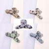 Leopard Print Plush Hair Clip Claw Barrette for Women,Big Faux Fur Claw Hair Clips for Thick Hair (5 Packs) view 3