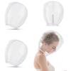 Flutesan 3 Pieces Makeup Protector Hood Protects Hair and Make up Nylon Chiffon Light Airy Makeup Hood Zipper Closure Face Cover Washable Hair Net Face Mask Cover for Women Beauty Weddings(White) view 1