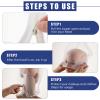 Flutesan 3 Pieces Makeup Protector Hood Protects Hair and Make up Nylon Chiffon Light Airy Makeup Hood Zipper Closure Face Cover Washable Hair Net Face Mask Cover for Women Beauty Weddings(White) view 3