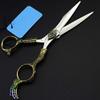 Professional Hair Cutting Shears, Professional Japan 440c 6inch cut hair scissors set cutting barber hair clipper makeup thinning shears hairdressing scissors (Color : Set) view 2
