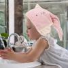 FOMIYES Lovely Coral Fleece Hair-Drying Hat for Girls Fast Drying Hair Towel Wrap Super Absorbent Bath Cap Elastic Design After Shower view 2