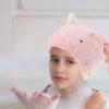 FOMIYES Lovely Coral Fleece Hair-Drying Hat for Girls Fast Drying Hair Towel Wrap Super Absorbent Bath Cap Elastic Design After Shower view 4