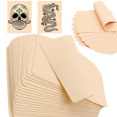 15pcs Tattoo Fake Skins - Yugui Practice Skin for Microblading Tattoo Training & Supplies (7.4"x5.6", 1.3mm Thick) Realistic Texture Beginner-Friendly Double Sides for Artists & Kits