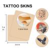 15pcs Tattoo Fake Skins - Yugui Practice Skin for Microblading Tattoo Training & Supplies (7.4"x5.6", 1.3mm Thick) Realistic Texture Beginner-Friendly Double Sides for Artists & Kits view 2
