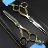 Professional Hair Cutting Shears, Professional Japan 440c 6inch cut hair scissors set cutting barber hair clipper makeup thinning shears hairdressing scissors (Color : Set with bag) view 1