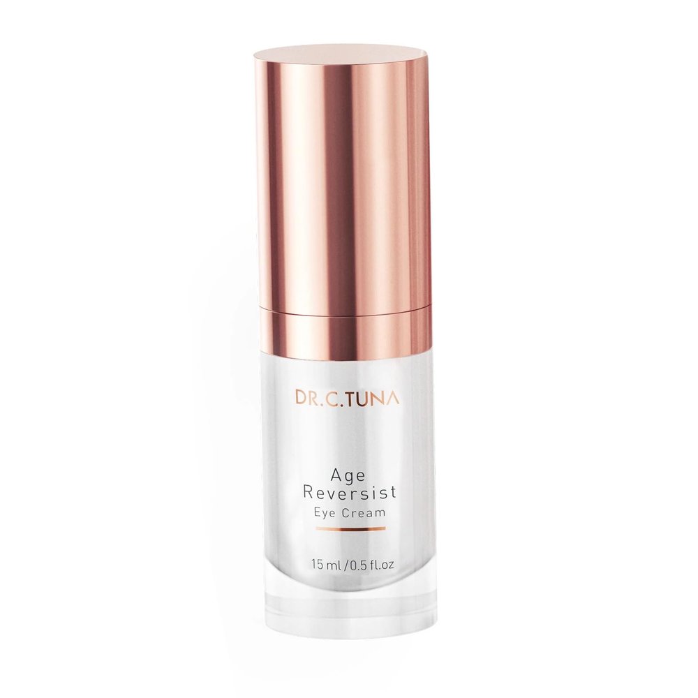 FARMASi Dr. C. Tuna Age Reversist Eye Cream, Anti-Wrinkle & Hydrating Eye Treatment with Sea Water & Hydrolyzed Algin, Smooths Dark Circles, Brightens, Moisturizes Sensitive Skin, 0.5 fl. oz. / 15 ml