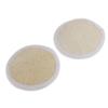 UKD PULABO Simple and Sophisticated Design2pcs Natural Round Loofah Bath Body Sponge Scrubber Face Pore Exfoliator Pad view 1