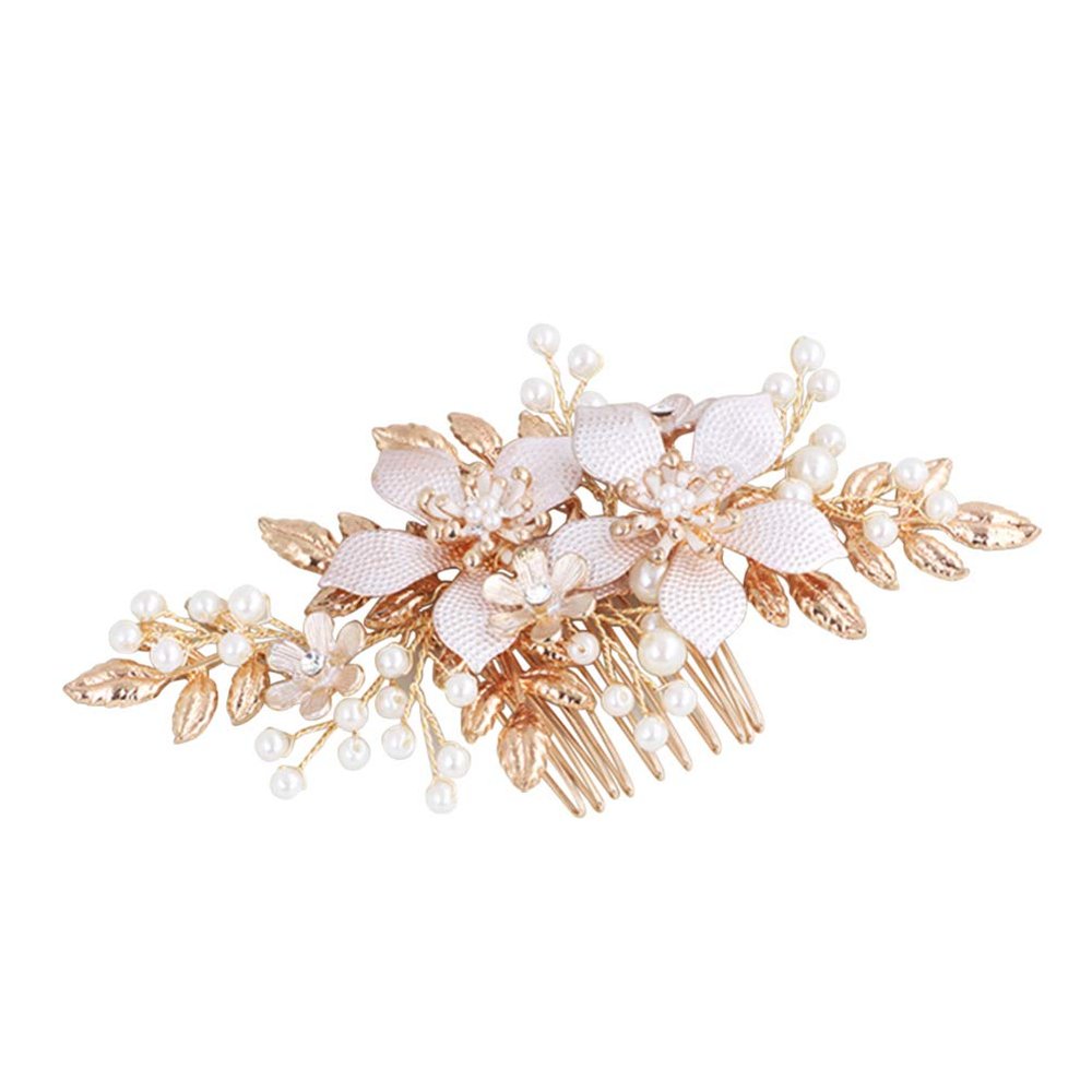 KALLORY Wedding Bridal Hair Comb Crystal Hair Accessories for Bride Elegant Clip for Weddings Parties and Special Occasions