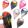 6 Pack Hair Scarf Headband for Women - Elastic Hair Kerchief Boho Large Triangle Bandana Head Scarf with Clips Non Slip Tie Dye Headbands Scarves for Girls view 1