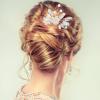 KALLORY Bridal Hair Clip 2pcs Wedding Bridal Hairpins Accessory Rhinestone Accessories Wedding Clip view 3