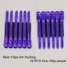 12 Pcs Metal Duckbill Hair Clips for Hair Sectioning Alligator Hair Clips for Styling Dividing Duck Bill Clips with Anti-Slip Holes Salon Barber Styling Tools view 3