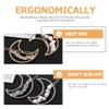KALLORY 4pcs Hollow Moon Hair Barrettes Rhinestone Accents Elegant Hairpins for Women for Weddings Parties and Daily Wear Fashionable Hair Accessories view 3