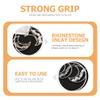 KALLORY 4pcs Hollow Moon Hair Barrettes Rhinestone Accents Elegant Hairpins for Women for Weddings Parties and Daily Wear Fashionable Hair Accessories view 4