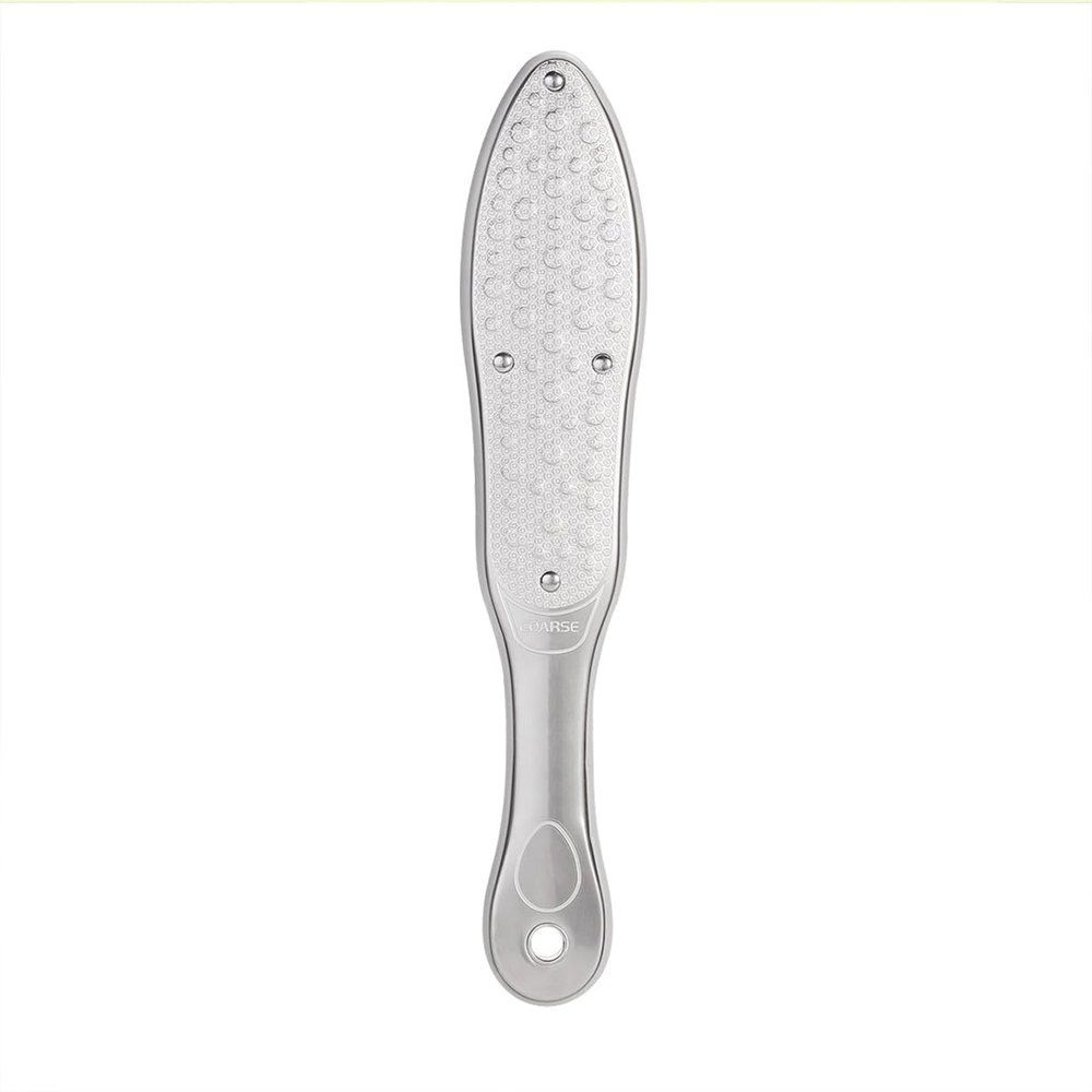 ARTIBETTER Professional File Scraper for Feet Double-Sided Exfoliating Tool Foot Dead Skin Remover Sunflower Design Grey