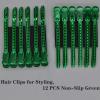 12 Pcs Metal Duckbill Hair Clips for Hair Sectioning Alligator Hair Clips for Styling Dividing Duck Bill Clips with Anti-Slip Holes Salon Barber Styling Tools view 4