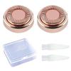 Flawless Replacement Heads Compatible with Finishing Touch Flawless Facial Hair Removal Gen 1 Rose Gold2PCS with Cleaning Brush and Storage Box view 1