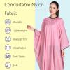 Iusmnur Barber Cape, Professional Hair Salon Cape with Adjustable Metal Clip, Shampoo Hair Cutting Cape for Barbers and Stylists - 55 x 63 inches (Pink) view 3