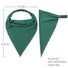 6 Pack Hair Scarf Headband for Women - Elastic Hair Kerchief Large Boho Triangle Bandana Head Scarf with Clips Non Slip Solid Color Headbands Hair Scarves Hair Accessories for Teen Girls view 4