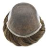 Toupee For Men Human Hair Swiss Lace Mens Hairpieces Front Bleached knot Men Wigs Natural Hairline Men Hair Replacement System Breathable Hair Units For Men (8*10, #1720 17# DARK ASH BLONDE WITH 20% SYNTHETIC GREY100% light to medium density) view 4