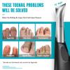 Toenail Clippers for Thick Nails for Seniors - Heavy Duty Toe Nail Clippers Kit with Long Handle for Men & Elderly with Inflexible Joints, Professional Nail Clippers Kit for Thickened Toenails (Black) view 3