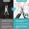 Toenail Clippers for Ingrown & Thick Toenails - Heavy Duty Toe Nail Clippers for Remove Side Ingrown Toenail with Angled Sharp Blades, Professional Pedicure Tool with Long Handle for Seniors & Men view 2