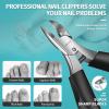Toenail Clippers for Ingrown & Thick Toenails - Heavy Duty Toe Nail Clippers for Remove Side Ingrown Toenail with Angled Sharp Blades, Professional Pedicure Tool with Long Handle for Seniors & Men view 3