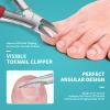 Toenail Clippers for Ingrown & Thick Toenails - Heavy Duty Toe Nail Clippers for Remove Side Ingrown Toenail with Angled Sharp Blades, Professional Pedicure Tool with Long Handle for Seniors & Men view 4