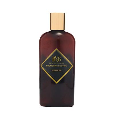 Brown Sugar Babe Marry Me Body Oil, Black Currant and Freesia Essential Oils, Nourishing Scented Oil for Women, Skin Care, Paraben Free, Body Oil Perfume, Made in USA