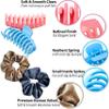 20 Large Hair Clips for Thick Hair & Velvet Scrunchies  4.3" & 4" Big Claw Clips & 4.5" Soft Scrunchies Set  Strong Hold, Matte/Glossy Neutral Colors  Stylish Christmas Gift Pack Women & Girls view 4