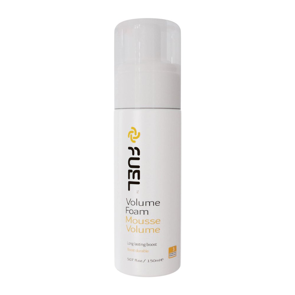 Fuel Hair Styling Volumizing Foam - Great Light Reflector Gives Thermal Protection - Moisture Resistant Hold Strong Hair Foam