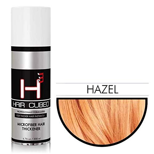 H3 Hair Fibers Hair Micro Fibers for Thinning Hair - 100% Undetectable & Natural, USA Patented Formula (Hazel)