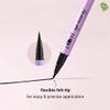 Plum Eye-Swear-By Eyeliner Pen, Flexible Felt-Tip, Smudge-Proof, 100% Vegan & Cruelty Free, 01 Black (ELN4628) view 2