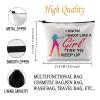 JXGZSO Archery Cosmetic Make Up Bag Archer Gifts I Know I shoot Like A G Try to Keep Up Makeup Zipper Pouch Bag (I Know I shoot Bag) view 2