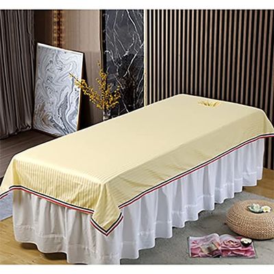 Retro Spa Body Bed Sheet Traditional Beauty Salon Massage Table Bed Sheet Light Luxury Salon Bed Cover Elegant Massage Bed Sheet For Salon Massage Bed Set Massage Parlor Beauty Bed-G L220xw115cm