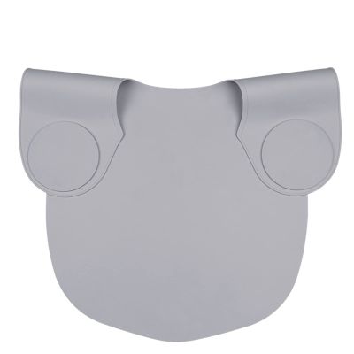 Wokyo Silicone Hair Cutting Collar, Haircut Cape Catcher Neck Wrap Guard Neck Fitting Accessories Professional Hair Salon Stylist Supplies (Grey Long)