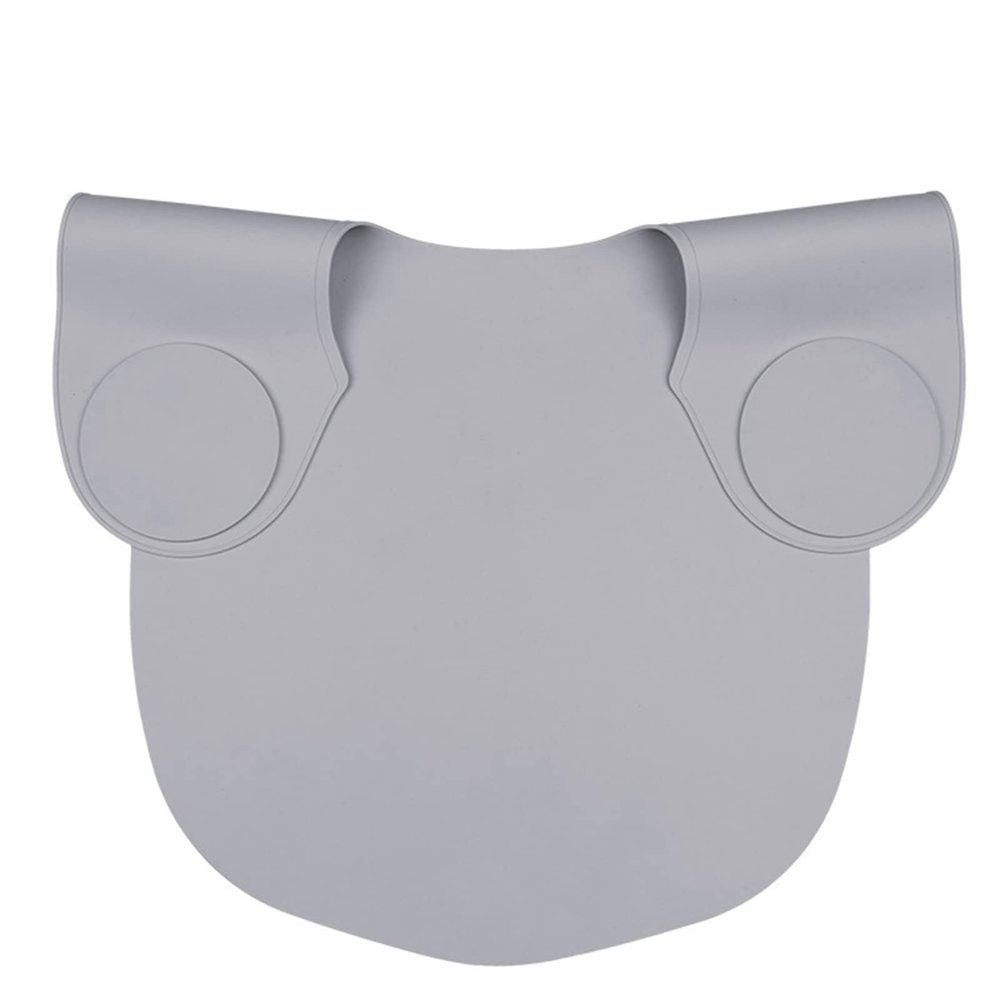 Wokyo Silicone Hair Cutting Collar, Haircut Cape Catcher Neck Wrap Guard Neck Fitting Accessories Professional Hair Salon Stylist Supplies (Grey Long)
