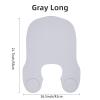 Wokyo Silicone Hair Cutting Collar, Haircut Cape Catcher Neck Wrap Guard Neck Fitting Accessories Professional Hair Salon Stylist Supplies (Grey Long) view 2
