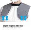 Wokyo Silicone Hair Cutting Collar, Haircut Cape Catcher Neck Wrap Guard Neck Fitting Accessories Professional Hair Salon Stylist Supplies (Grey Long) view 3