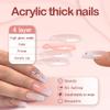Yivaiks 24 Pcs Advanced Hand Made Customization Press on Nails, Luxurious Rhinestone Design Ballerina Fake NailsPerfect Accessory for Banquets, Soirees, Parties(GD-004) view 2