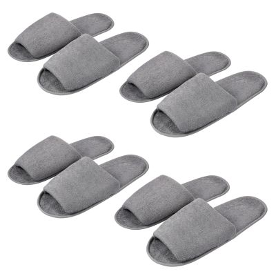 Milisten 4 Pack Disposable Slippers Foldable Lightweight Washable for Travel Spa Hotel
