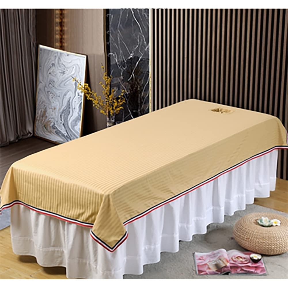 Retro Spa Body Bed Sheet Traditional Beauty Salon Massage Table Bed Sheet Light Luxury Salon Bed Cover Elegant Massage Bed Sheet For Salon Massage Bed Set Massage Parlor Beauty Bed-B L190xw75cm